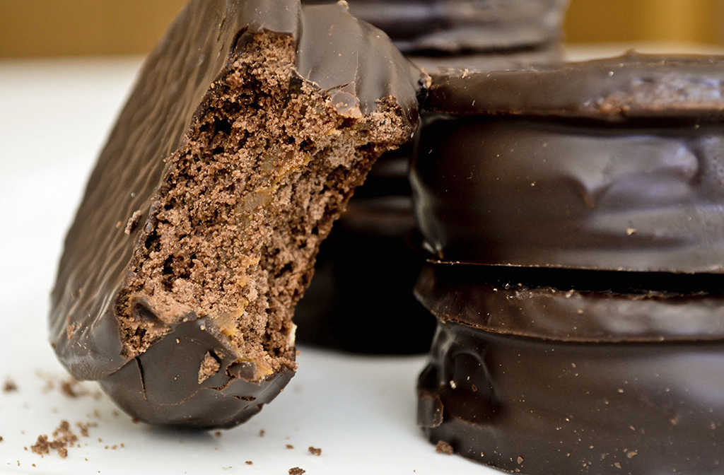 alfajores rellenos de vino