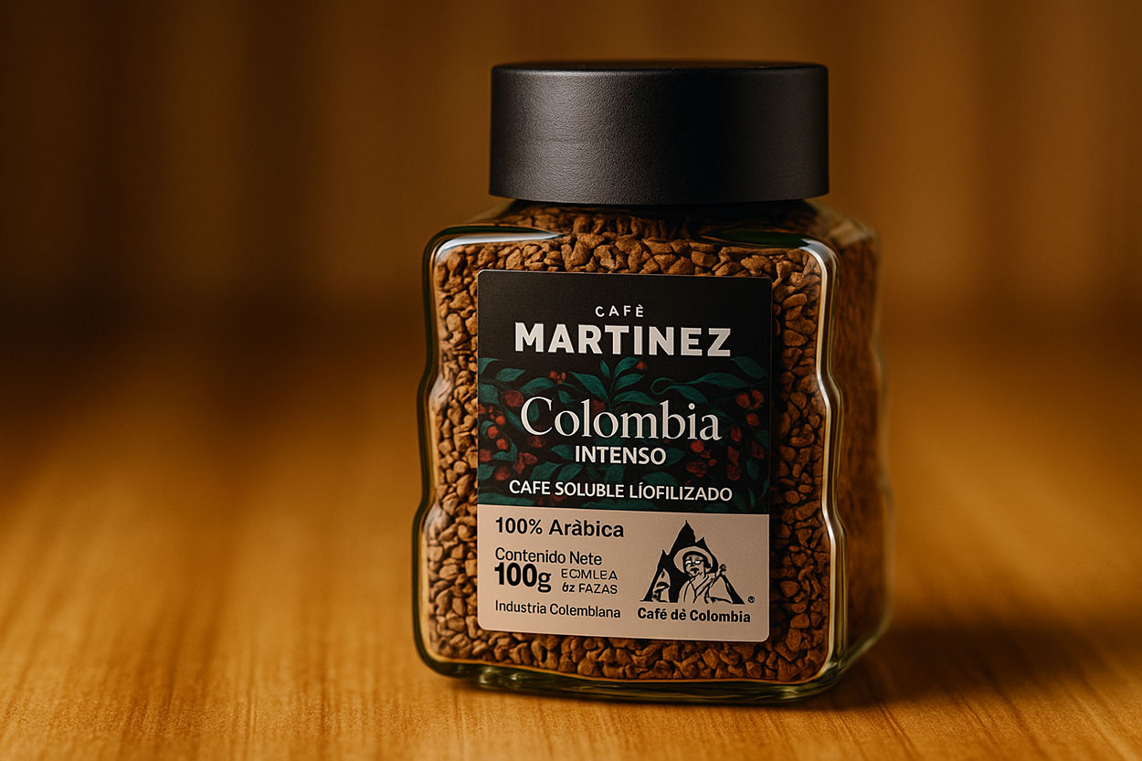 Martínez lanzó su primer café soluble liofilizado