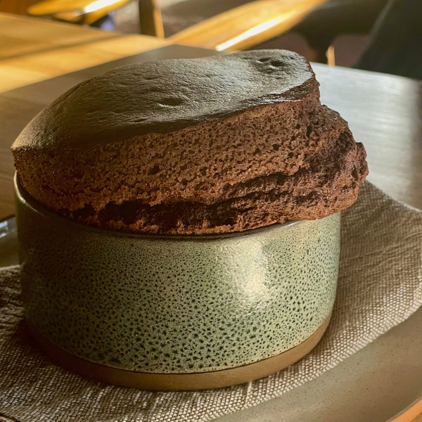 Soufflé Santé de chocolate belga